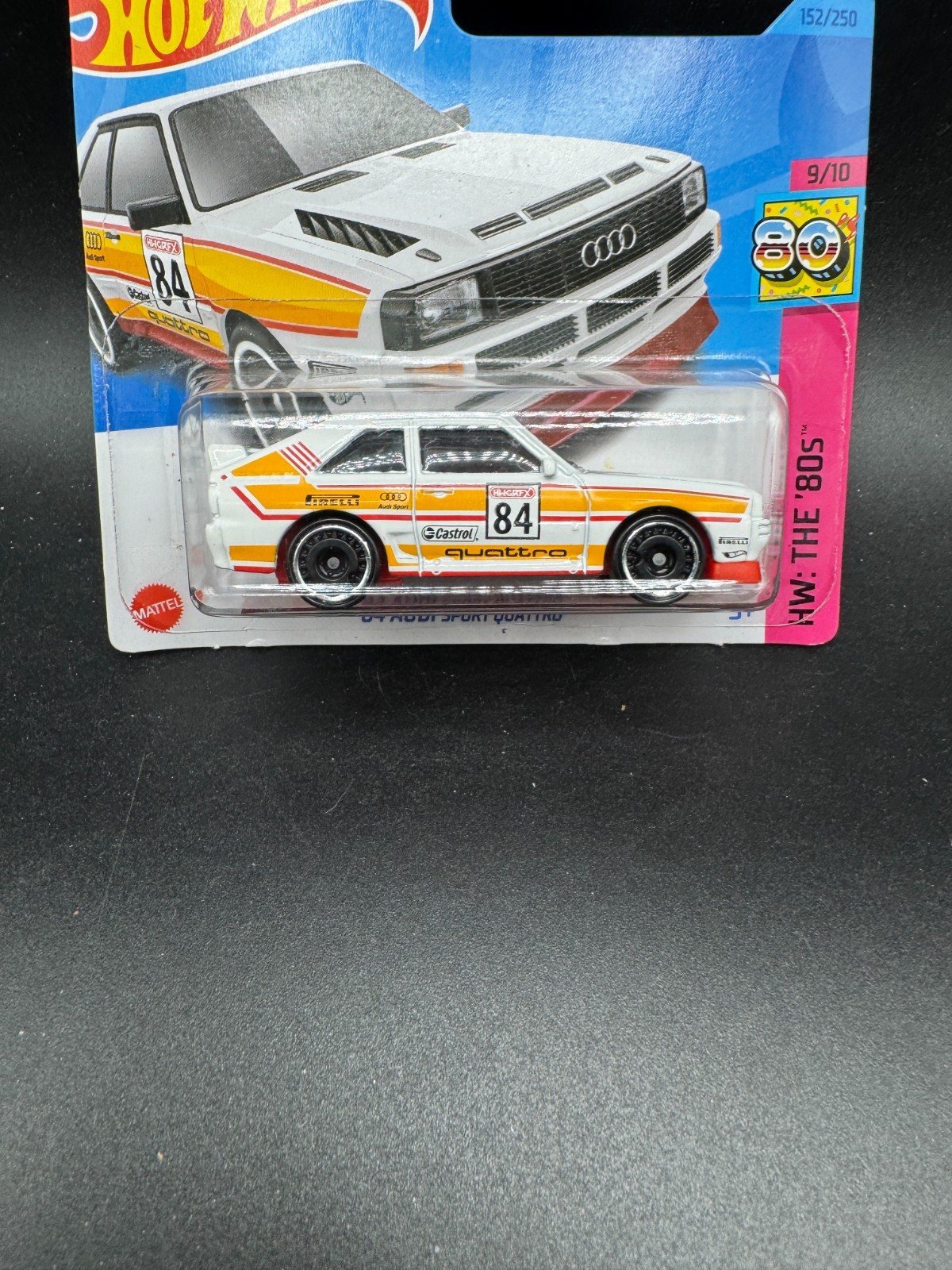 Hot Wheel ’84 AUDI SPORT QUATTRO 2023 HW: THE 80s #152 White H5