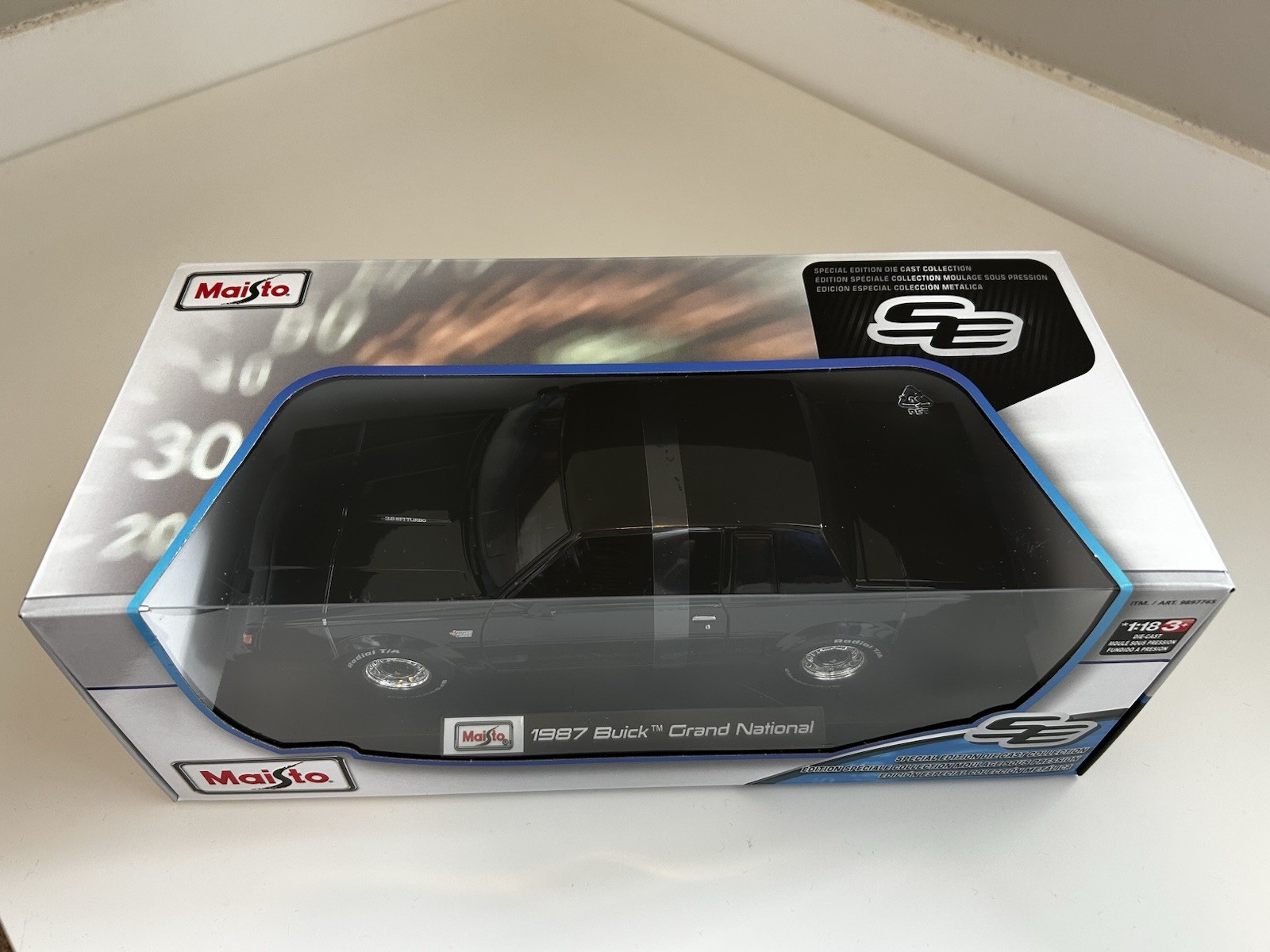 1/18 Maisto Special Edition 1987 Buick Grand National Black W/ Chrome Wheels New