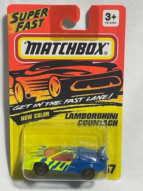Matchbox Superfast Lamborghini Countach, #67, “Get In The Fast Lane” 1/64