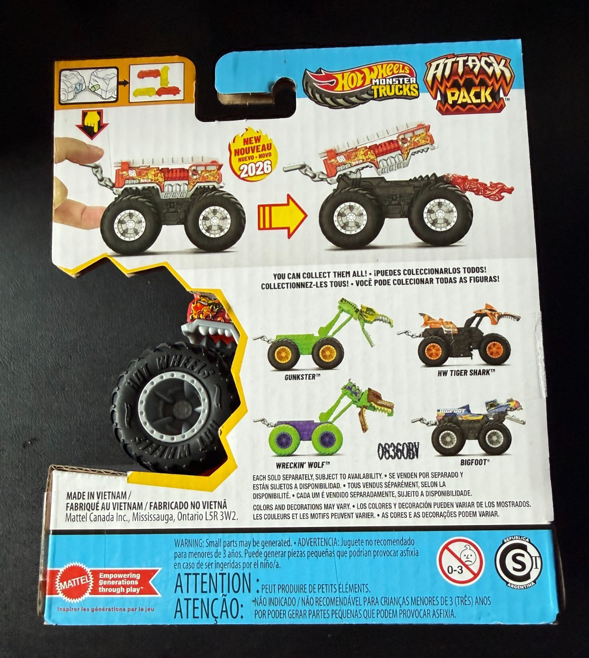 Hot Wheels Monster Trucks Attack Pack HW 5-Alarm