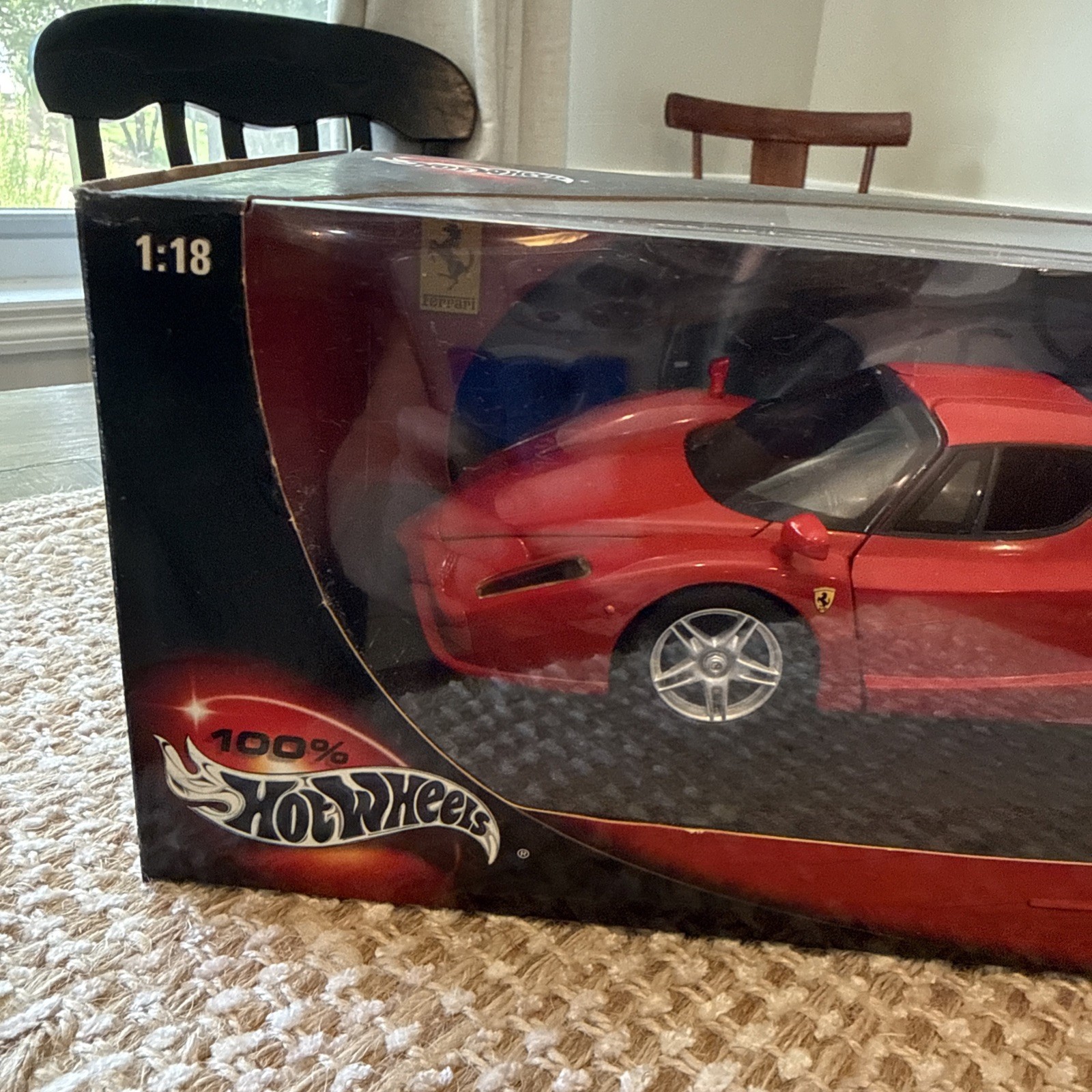 2002 100% Hot Wheels RED ENZO FERRARI 1:18 Scale NIB SEALED !RARE!