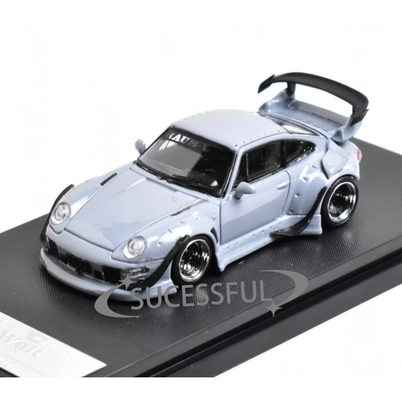 1:64 Gray RWB Porsche 993 Classic Sport Diecast Metal Car Model Brand New