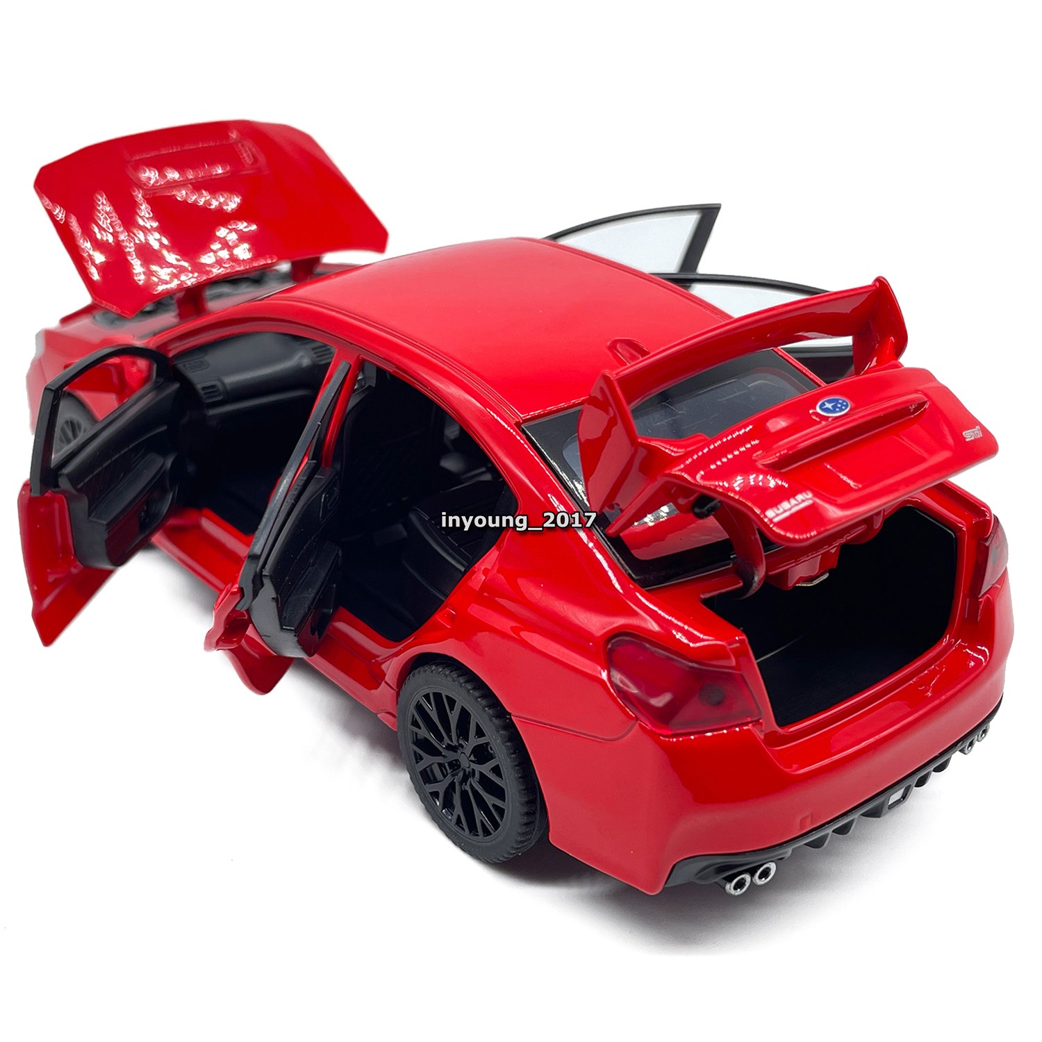 1/30 Subaru WRX STI Model Toy Car Diecast Toy Vehicle Boys Toys Kids Gifts Red