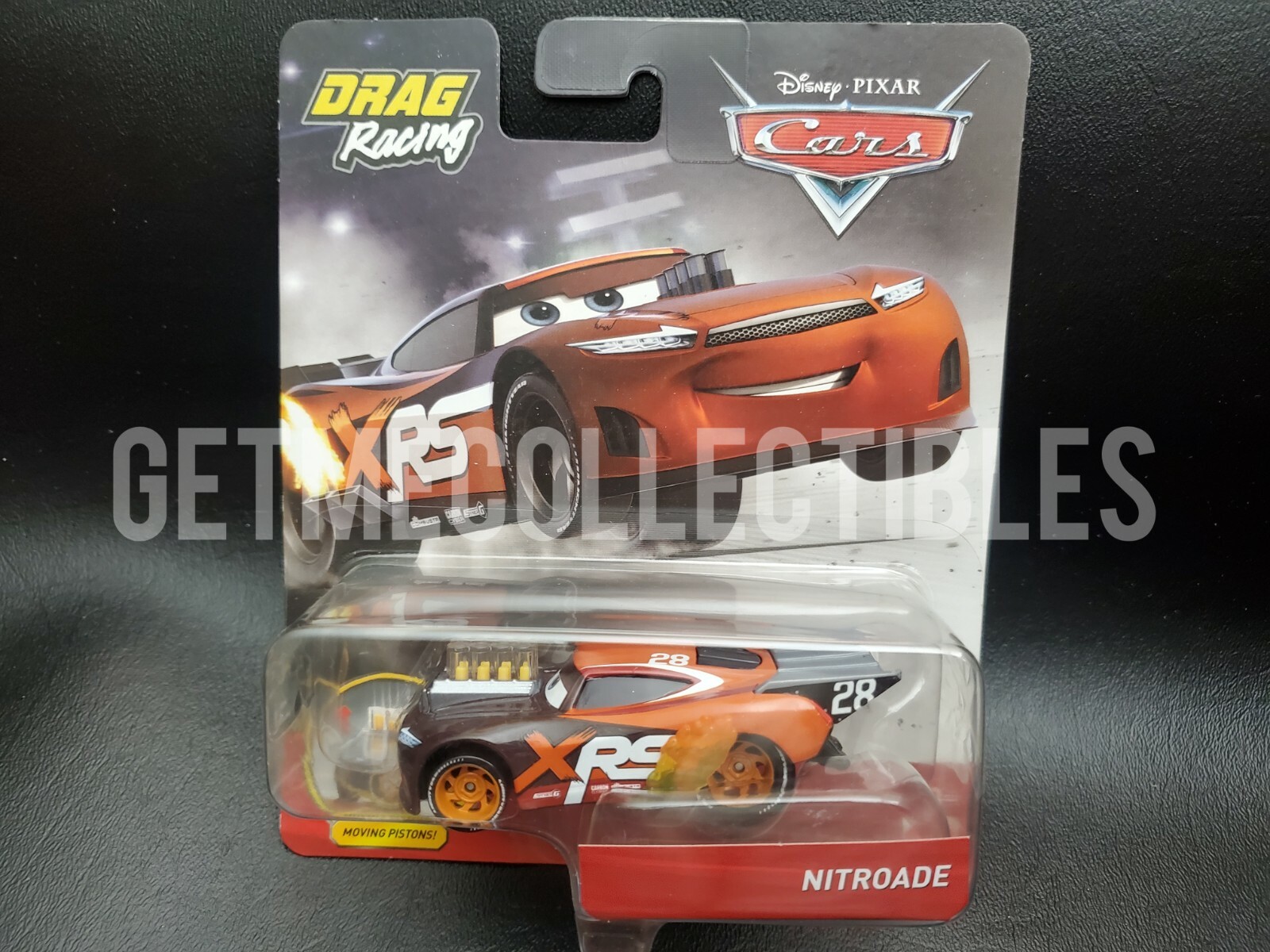DISNEY PIXAR CARS XRS DRAG RACING NITROADE TIM TREADLESS DIE CAST SAVE 6% GMC