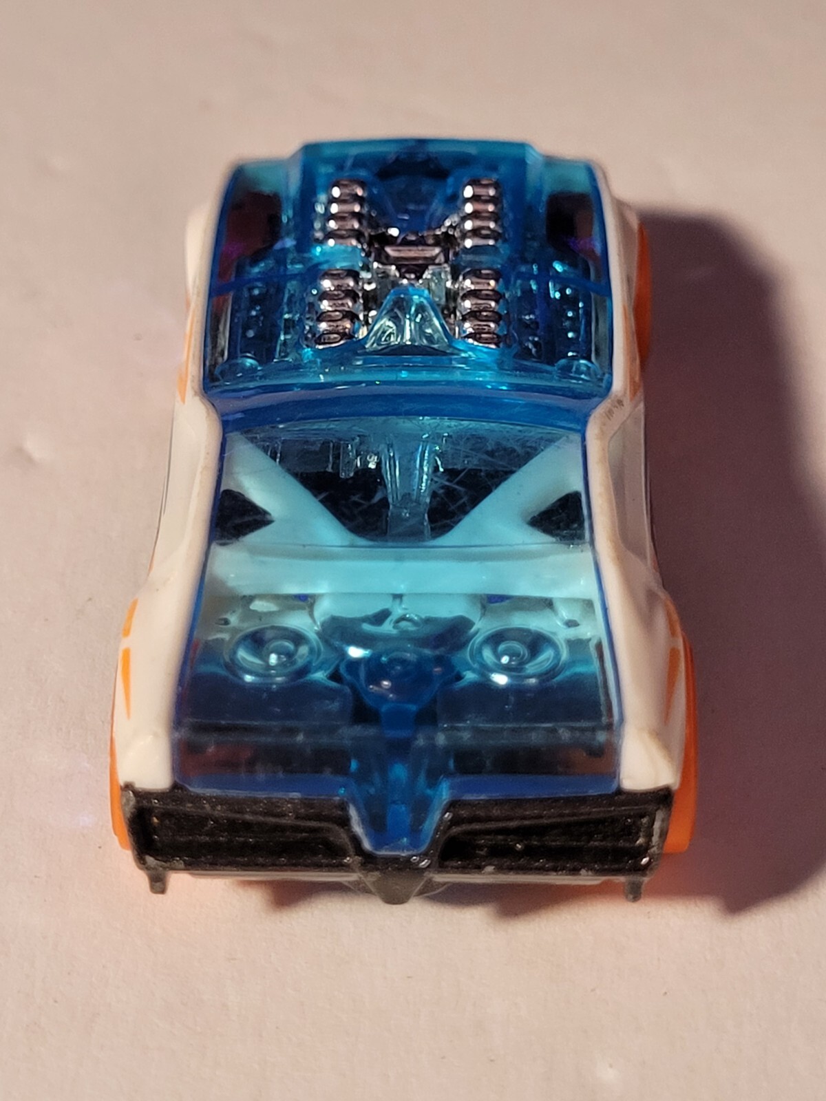 Rare 2009 Hot Wheels Bye Focal II Clear Blue/White Die-Cast 1:64 Concept Car