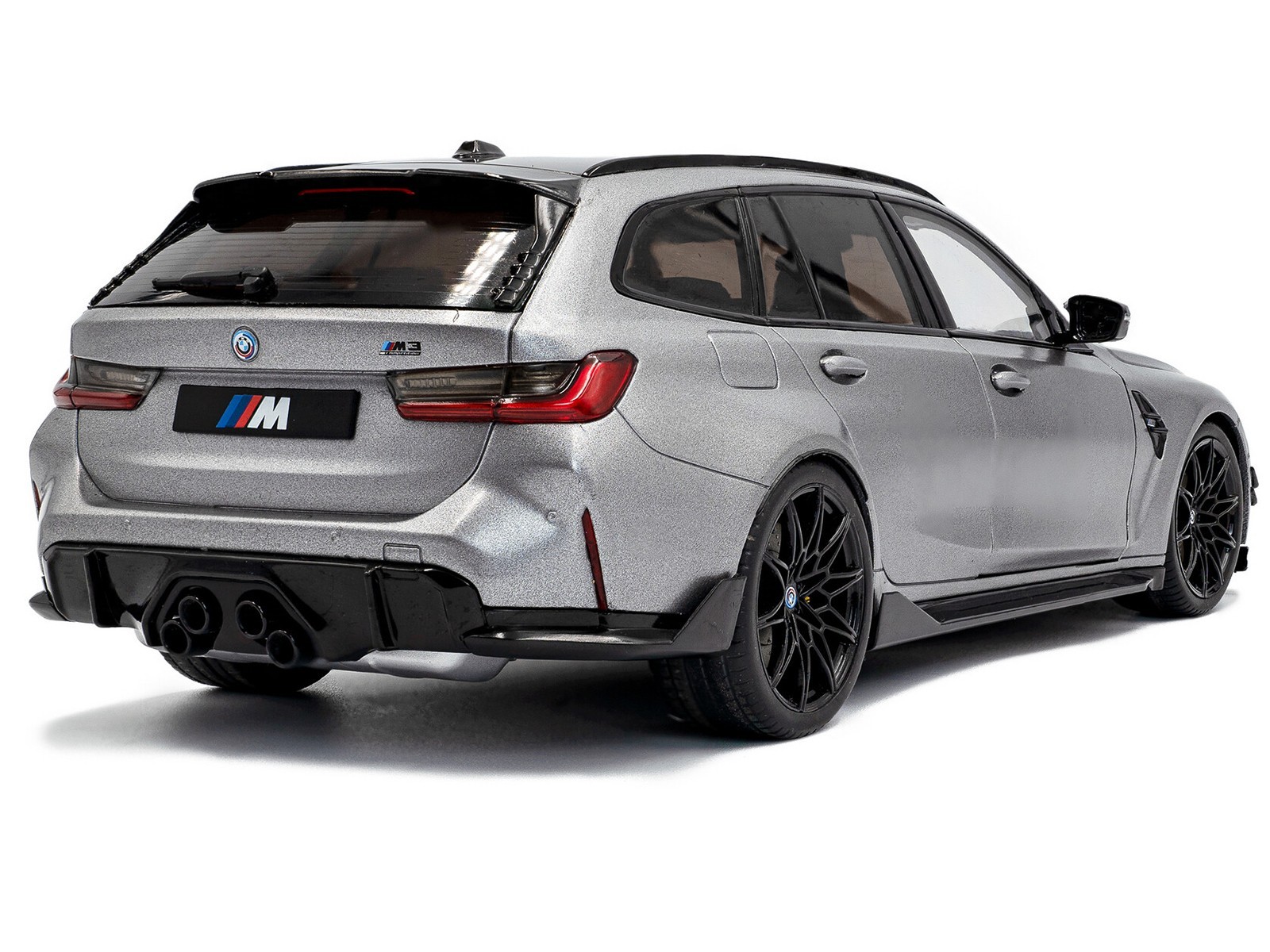 2024 BMW M3 COMPETITION M XDRIVE TOURING FROZEN GRAY 1/18 BY SOLIDO S1813702