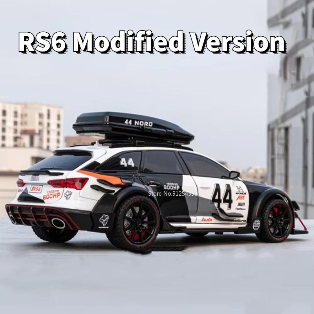 1:24 Audi RS6 Racing Car Diecast Alloy Metal Vehicle Model Collection Gift NEW