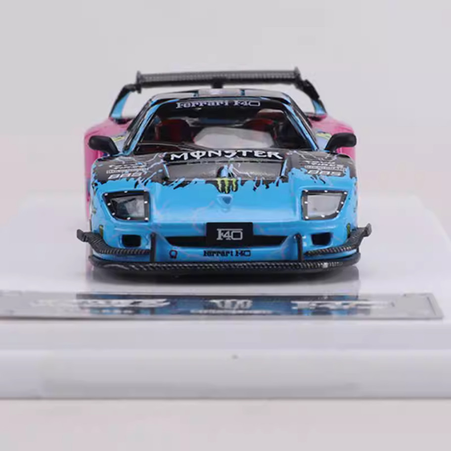Car demon 1:64 Ferrari F40 LBWK talons painted alloy car model collection