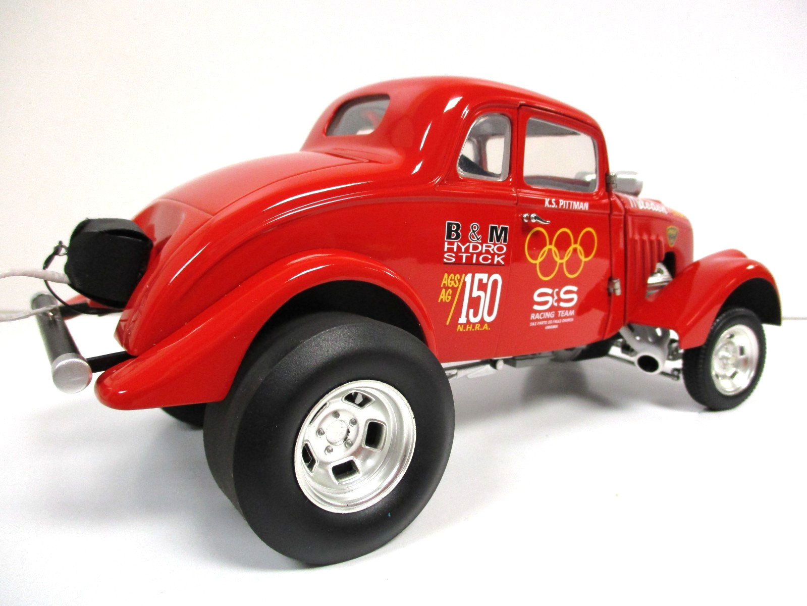 ACME – K.S. PITTMAN S&S RACING TEAM – 1933 WILLYS GASSER DRAG CAR – 1/18 DIECAST