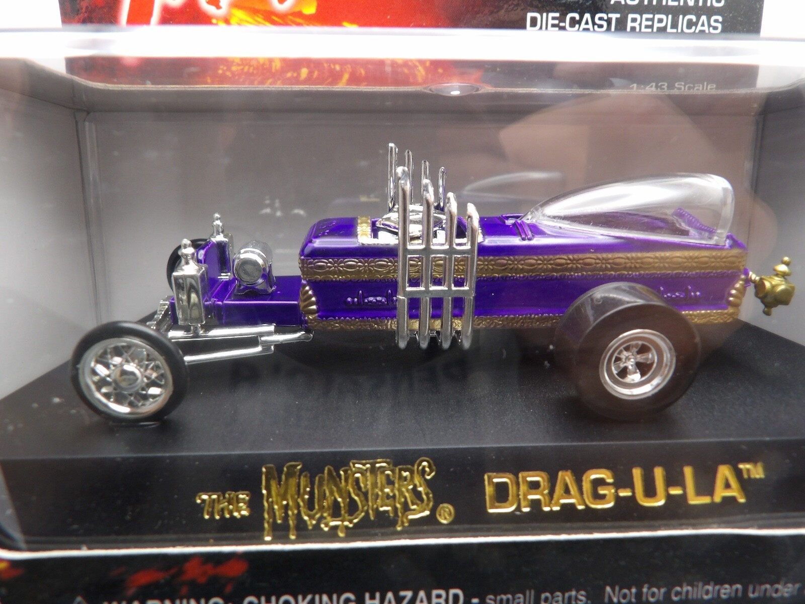 THE MUNSTERS DRAG-U-LA 1996 JOHNNY LIGHTNING MAGMAS 1:43 DIE-CAST