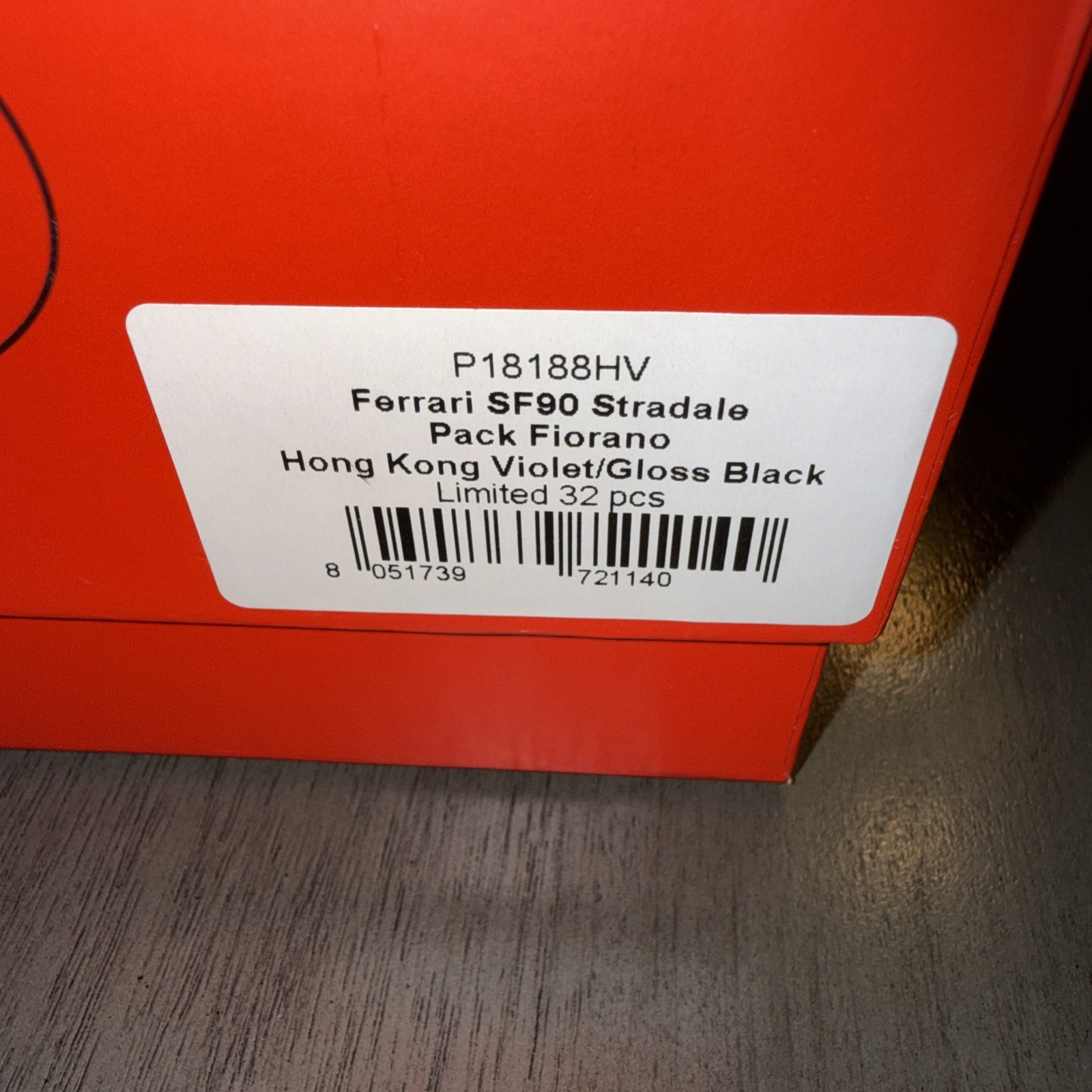 BBR Ferrari SF90 Stradale Pack Fiorano Hong Kong Violet Limited Edition