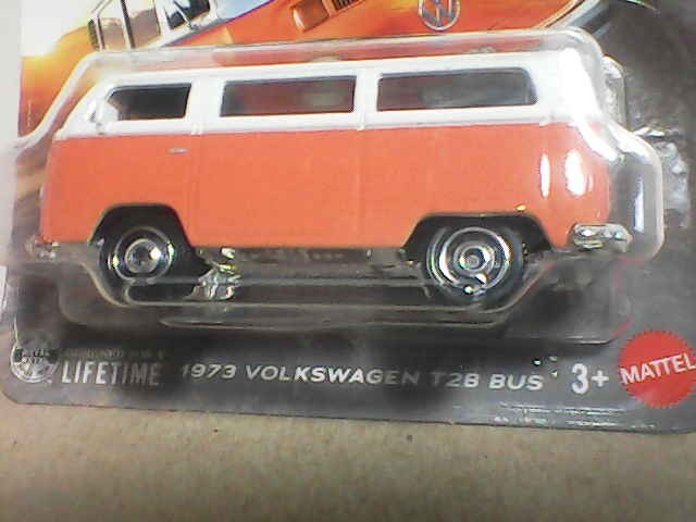 2026 Matchbox The Movie 10/12 “1973 Volkswagen T2B Bus” White/Orange, Short Card