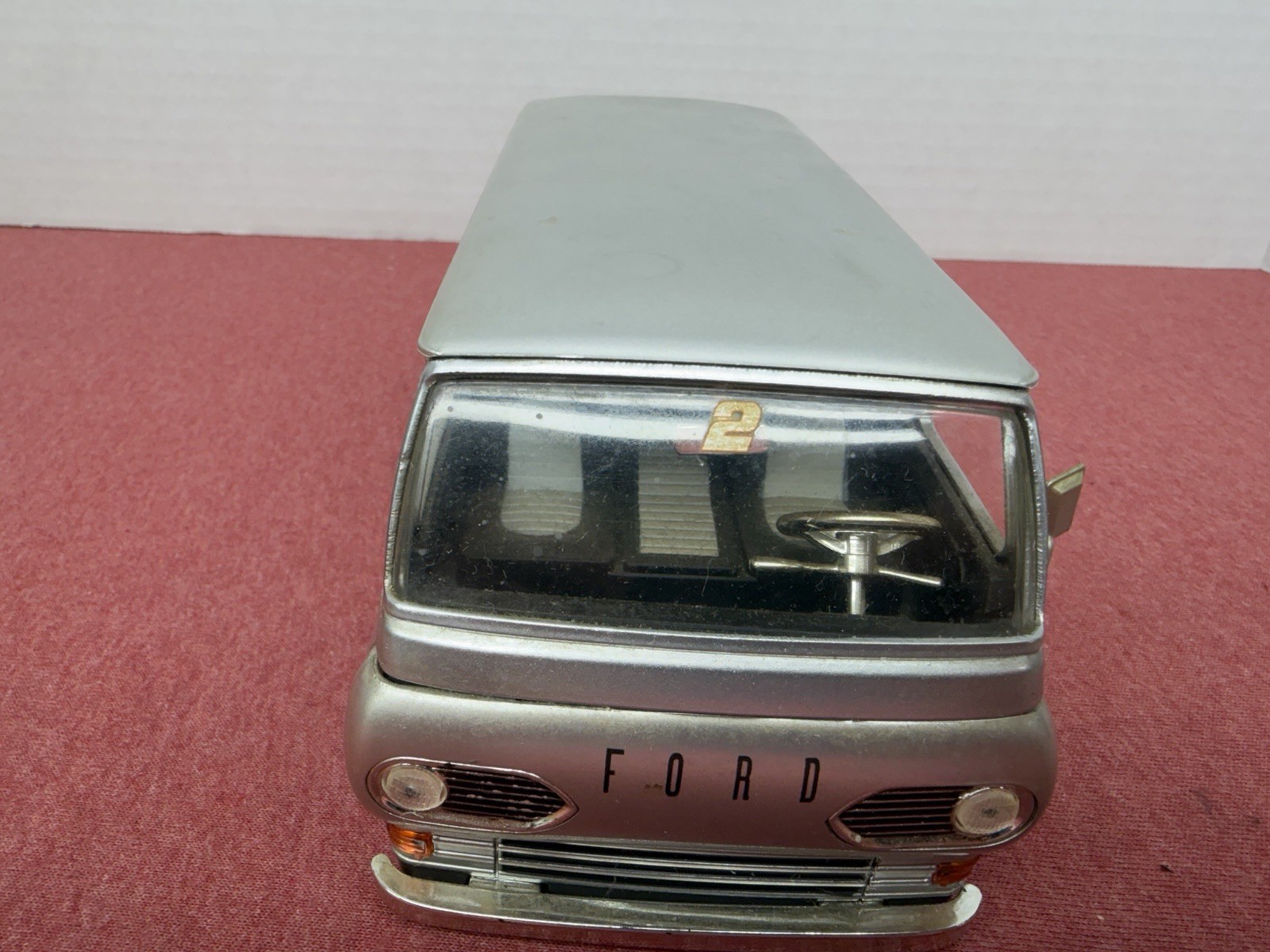 RARE jada Dub City Oldschool 1965 Ford Econoline Van ‘Ford Racing’ Flames 1:24
