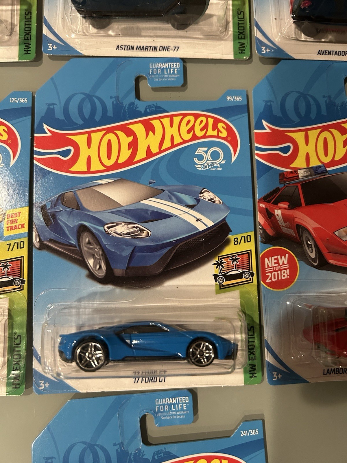 Hot Wheels 2018 HW Exotics COMPLETE SET 1-10 50th Anniversary (Bundle)