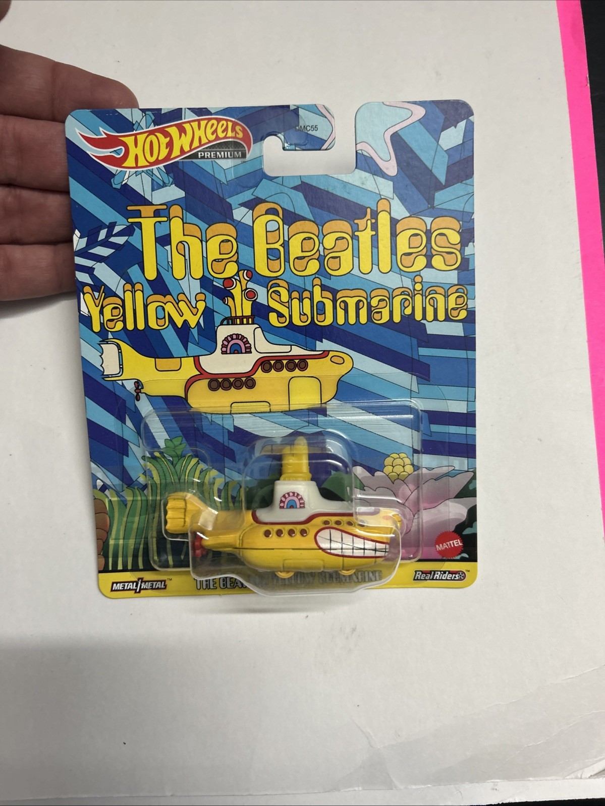 Hot Wheels The Beatles Yellow Submarine Real Riders Premium Mattel