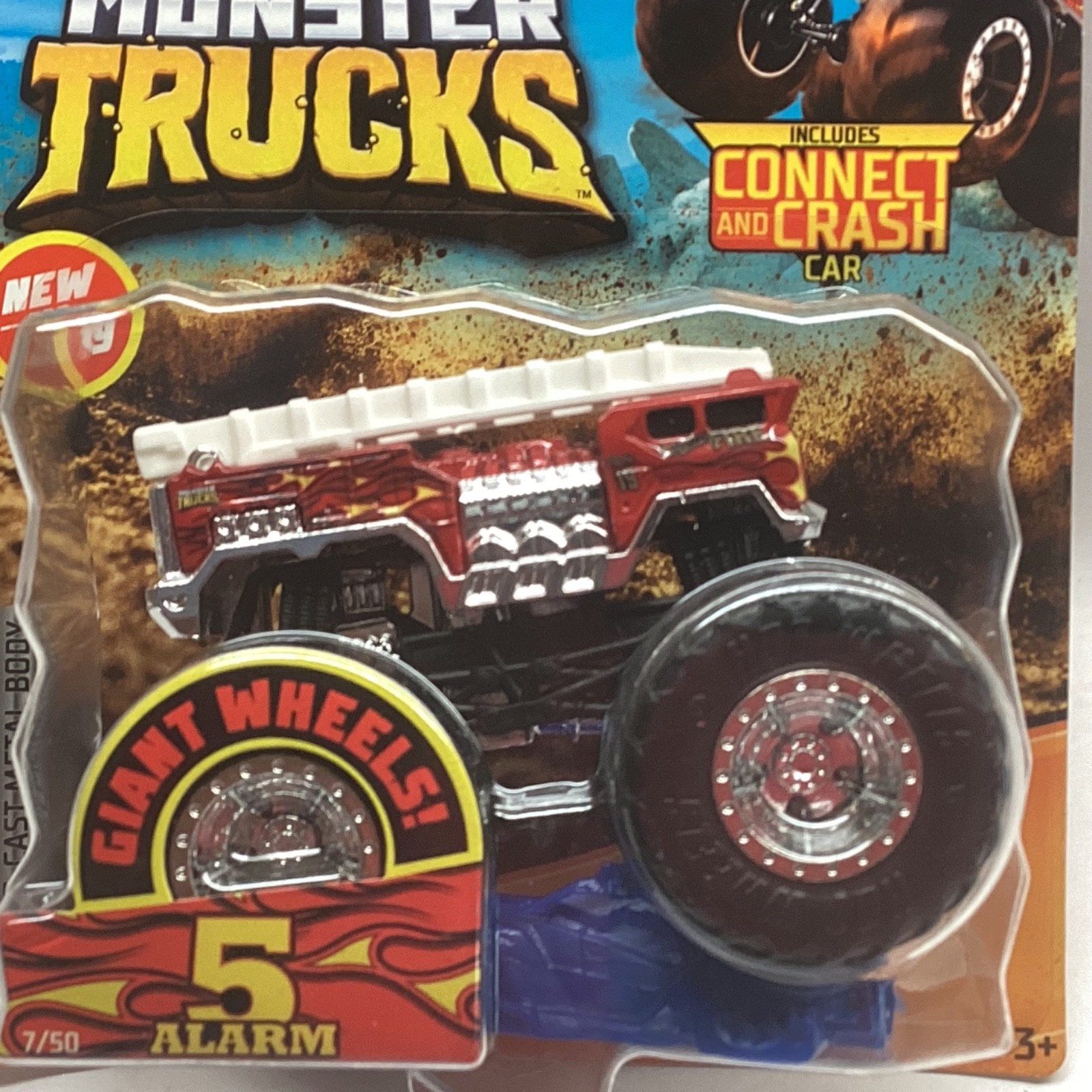 OHot Wheels Monster Trucks 2019 5 Alarm Hw Metro Truck Smoke Free Nice Card