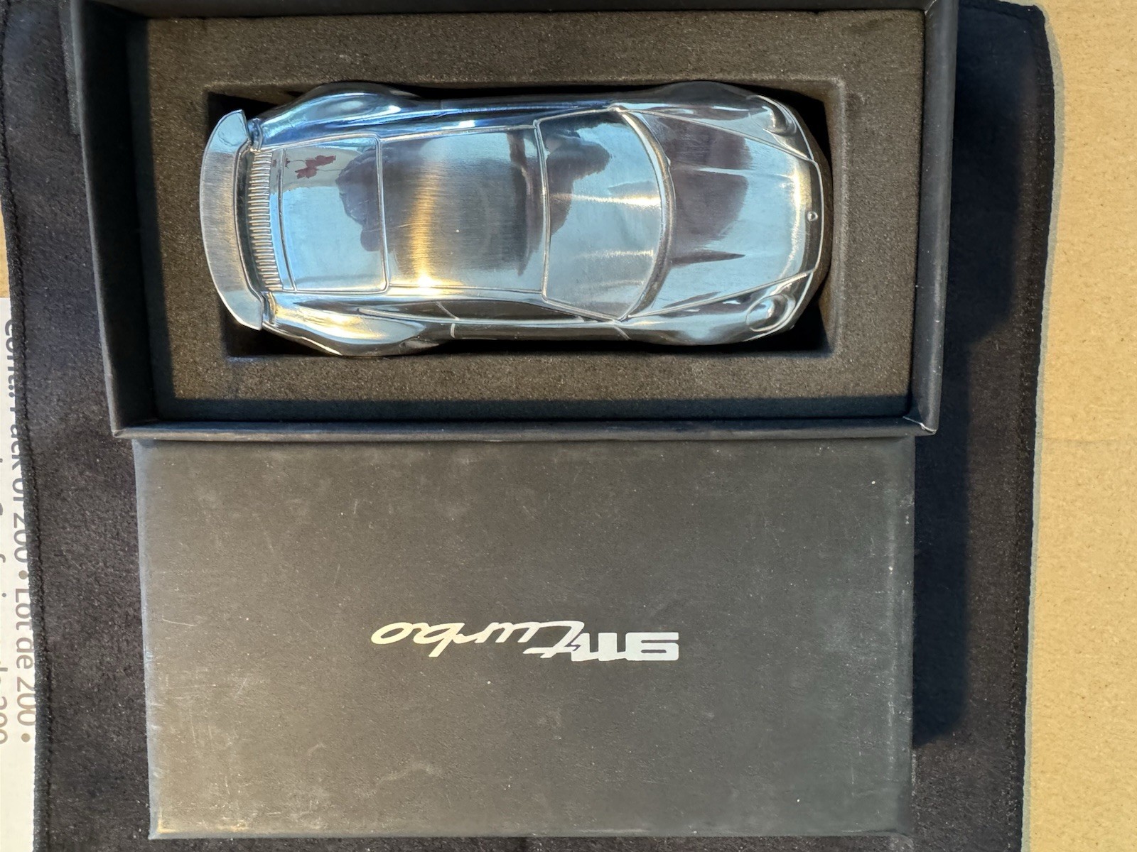 Porsche 911 Turbo Limited Edition 1:43 Metal Diecast Car Silver 2019
