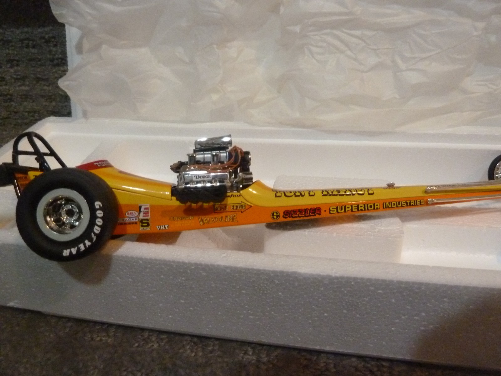 The Fuelers 1320 Diecast Series ” Tony Nancy’s” #1101 ” Sizzler” Dragster RARE