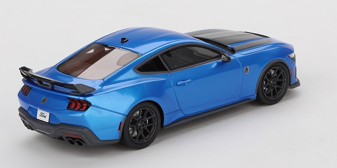 Ford Mustang Dark Horse 2024 Grabber Blue in 1:43 scale by True Scale Miniatures