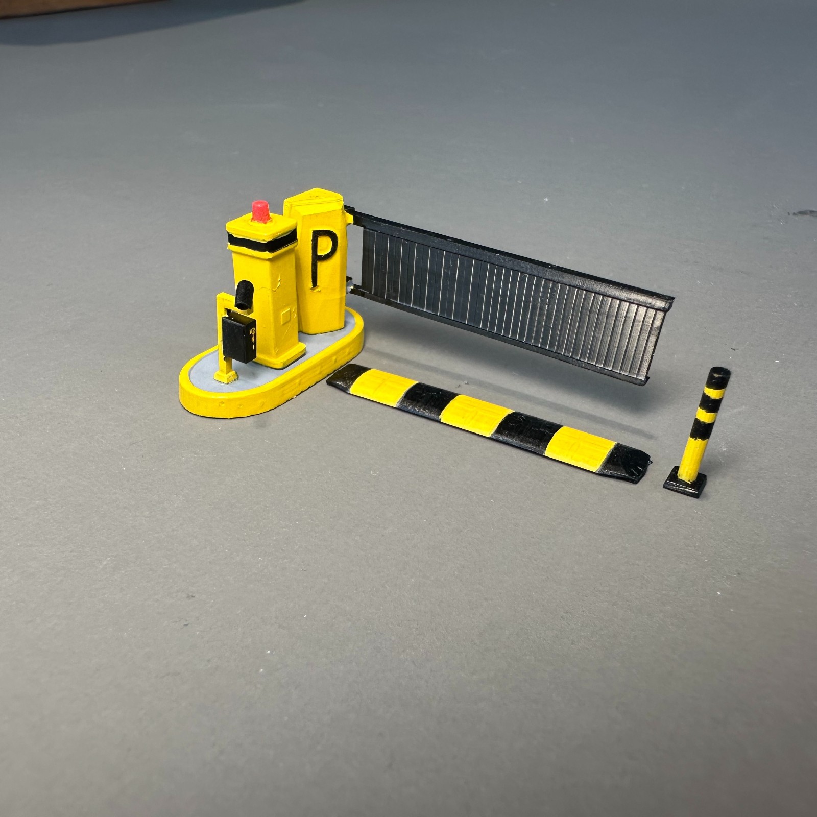 1/64 Parking Lot Toll Booth B Scene Model Accessories Auto Repair Workshop Props