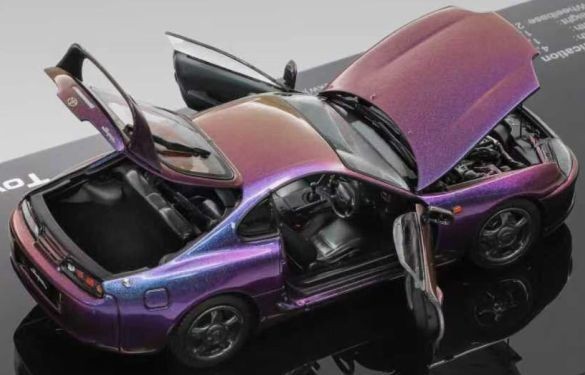 LCD DIECAST 1/43 1993 TOYOTA SUPRA MKIV MK4 (A80) RHD CHAMELEON PURPLE METALLIC