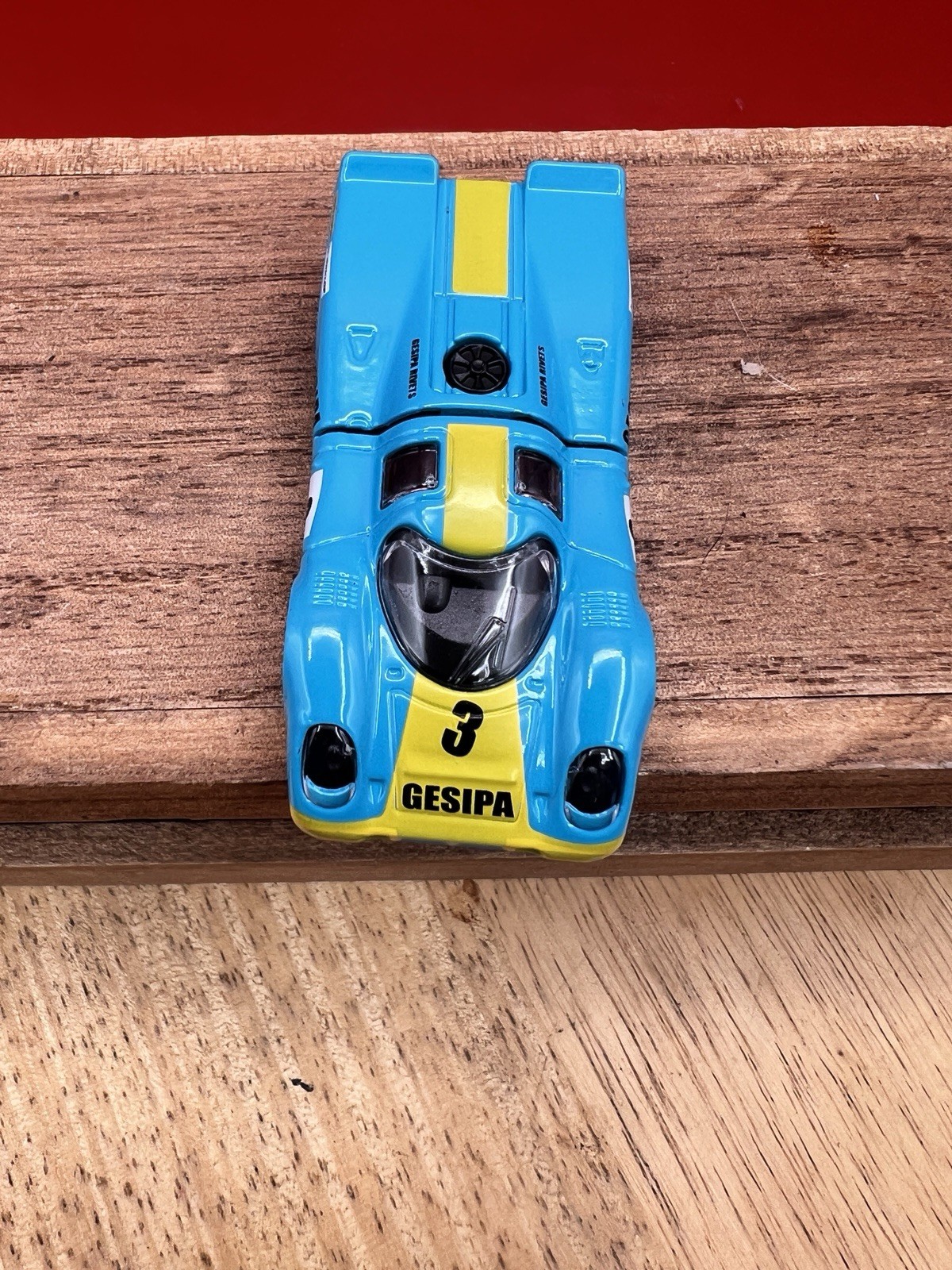 Majorette PORSCHE 917 KH Blue w/Yellow Stripe Loose