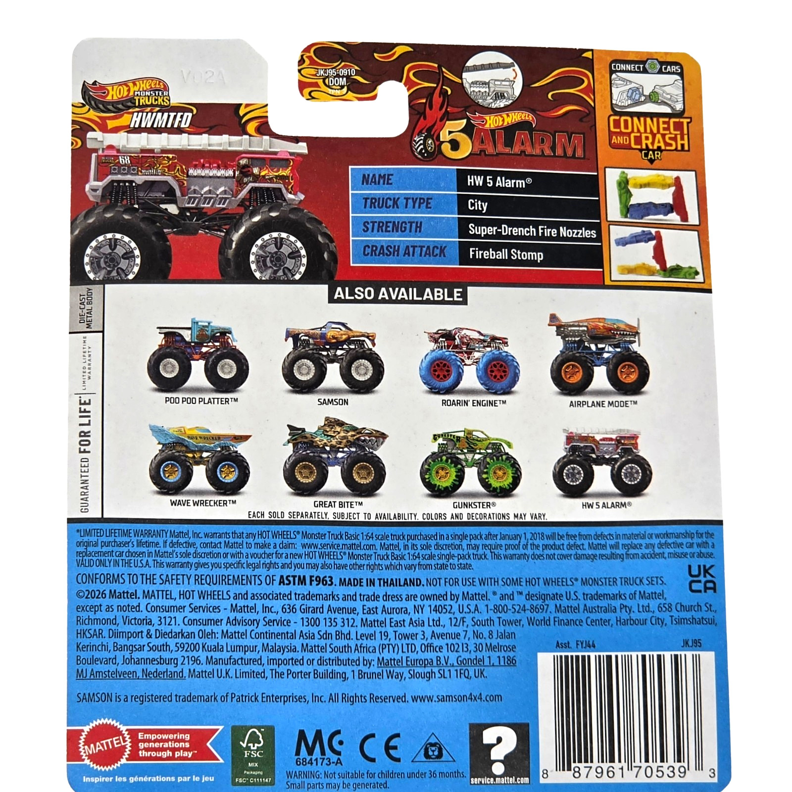 Hot Wheels Monster Trucks HW 5 Alarm Monster Trucks Live 6/8 1:64 2026 NEW