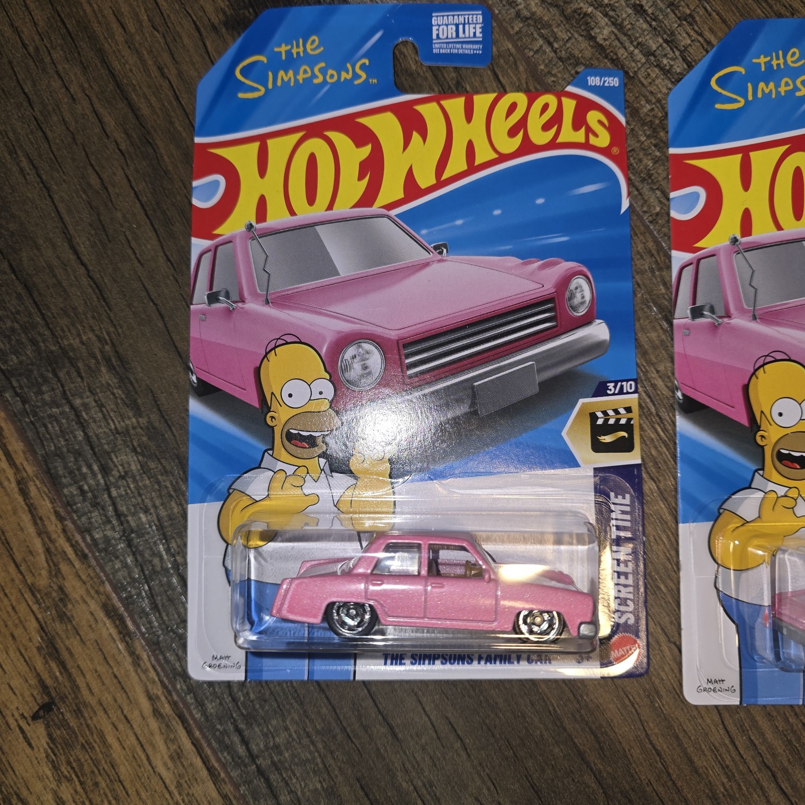 2026 Hot Wheels The Simpsons Family Car #108 Screen Time (Lot Of 4)