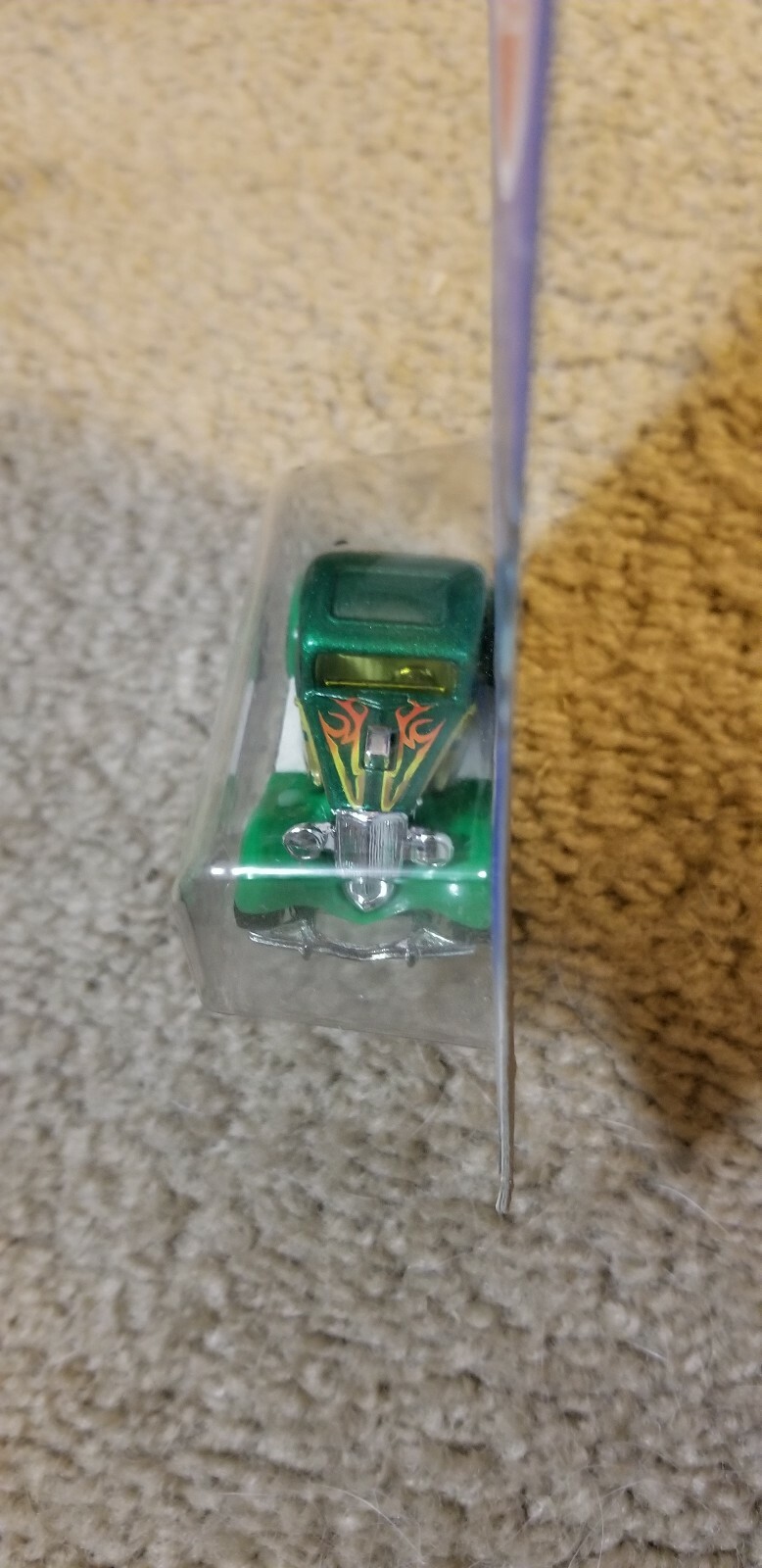 2000 Hot Wheels 3-Window ’34 Hot Rod #132 Metallic Green 3 Spoke Rims NIP