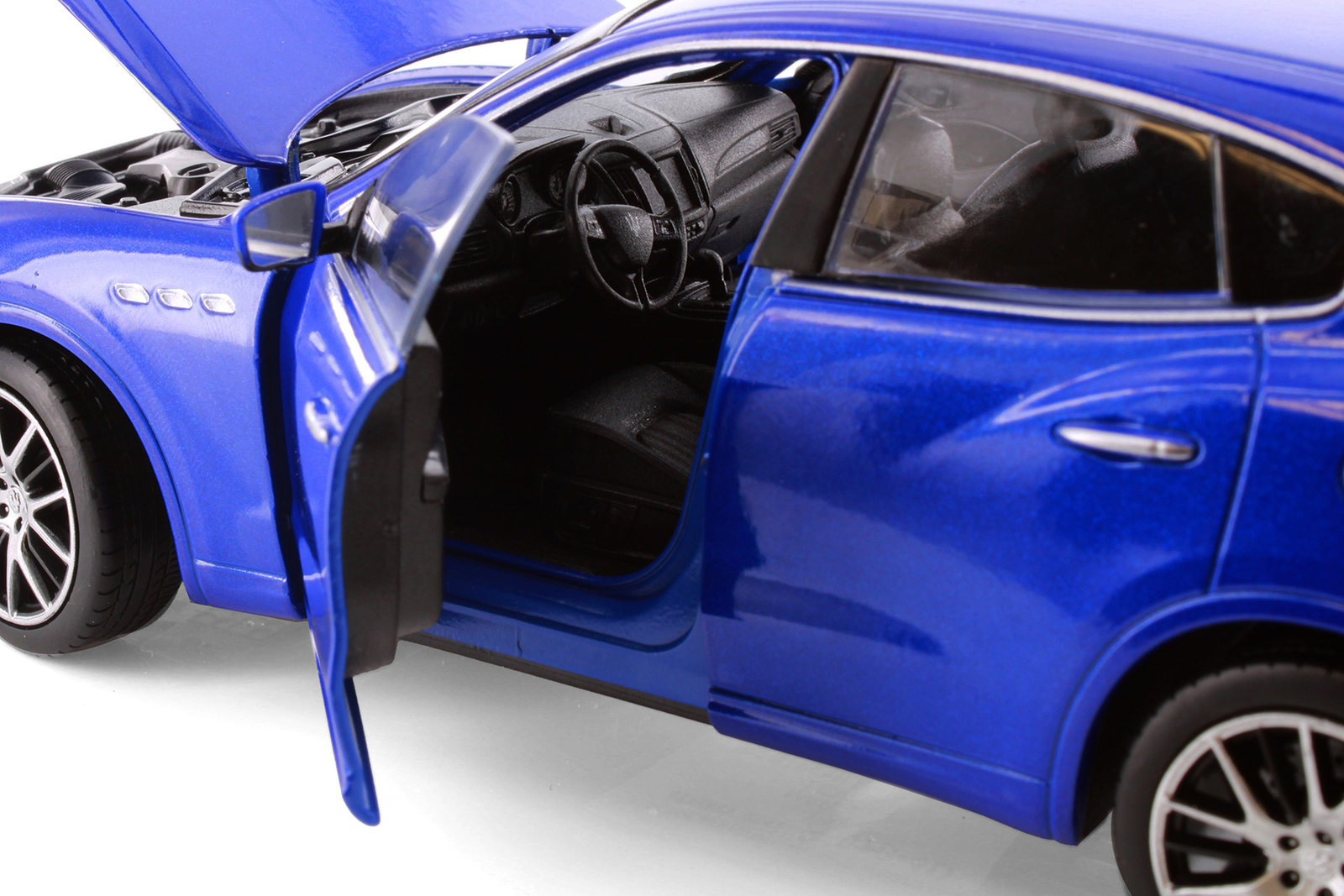MASERATI LEVANTE BLUE LUXURY CAR 1/24 DIECAST CAR WELLY 24078/4D