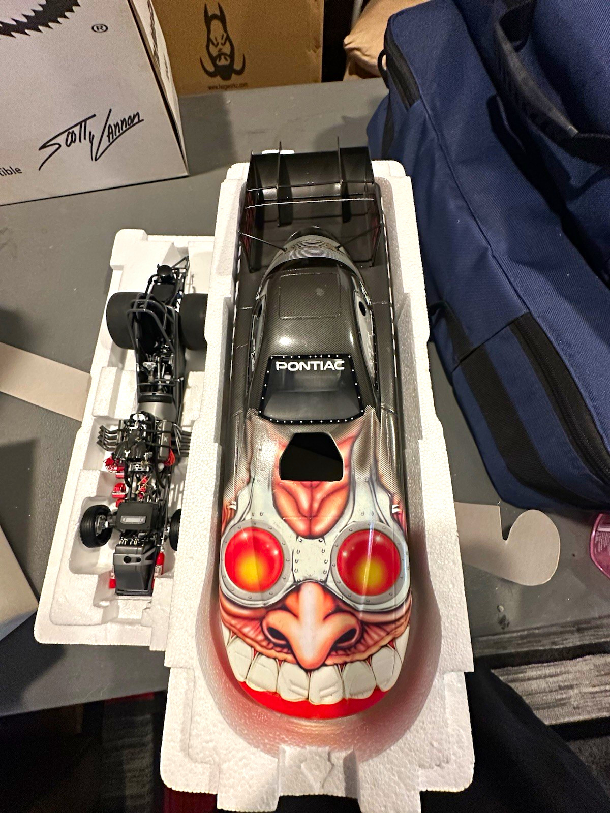Oakley Time Bomb Scotty Cannon top fuelCar 1:16 Pontiac 2002 Diecast Limited Ed
