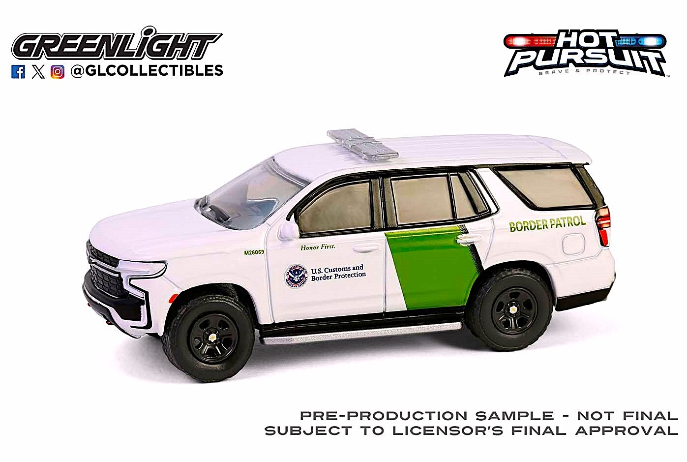 GREENLIGHT 1:64 HOT PURSUIT SPECIAL EDITION US CUSTOMS & BORDER PATROL 6PC 43035