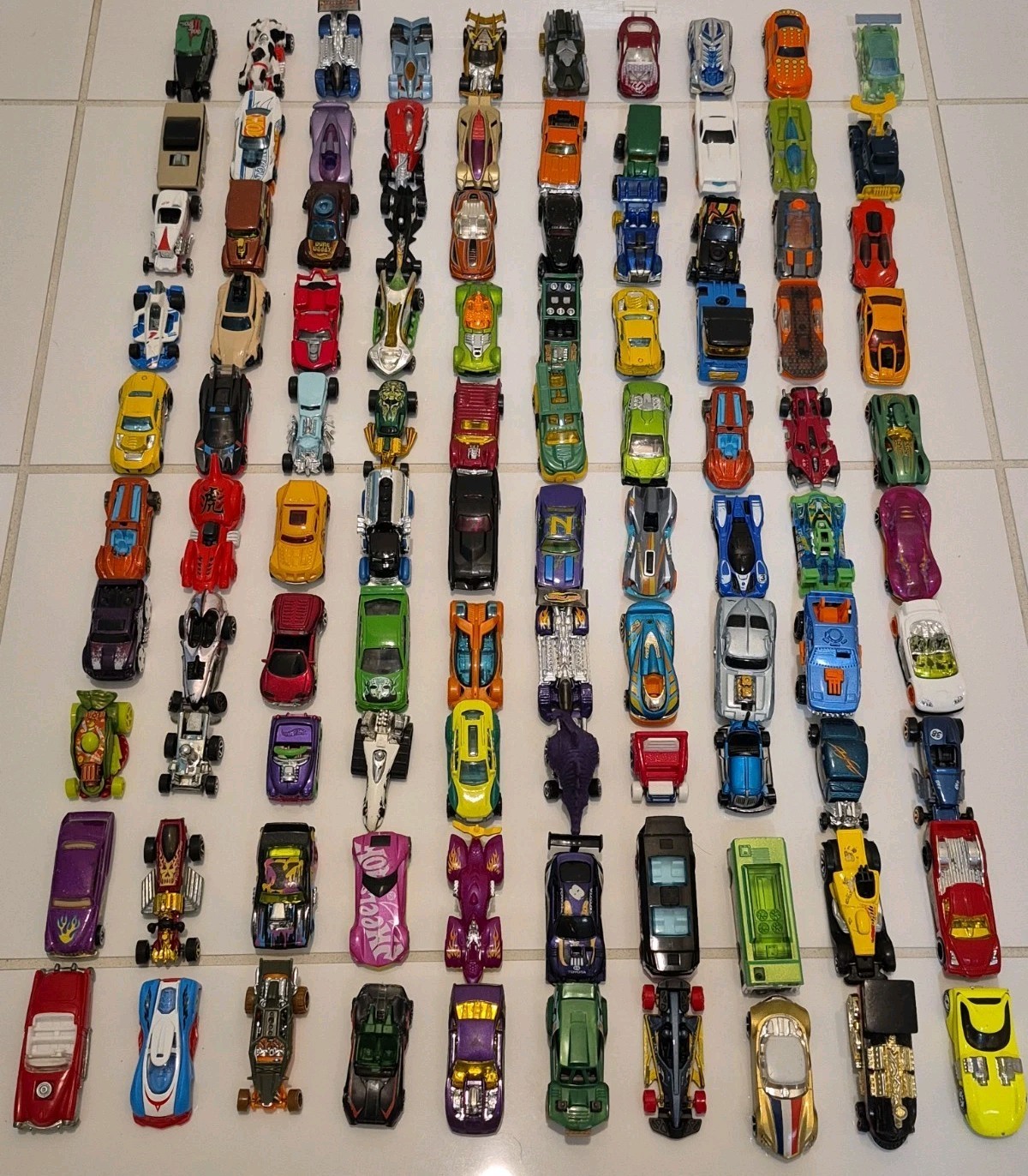 Lot of 100 Hot Wheels Cars: Loose, Variety of Years, Fantasy Castings #5