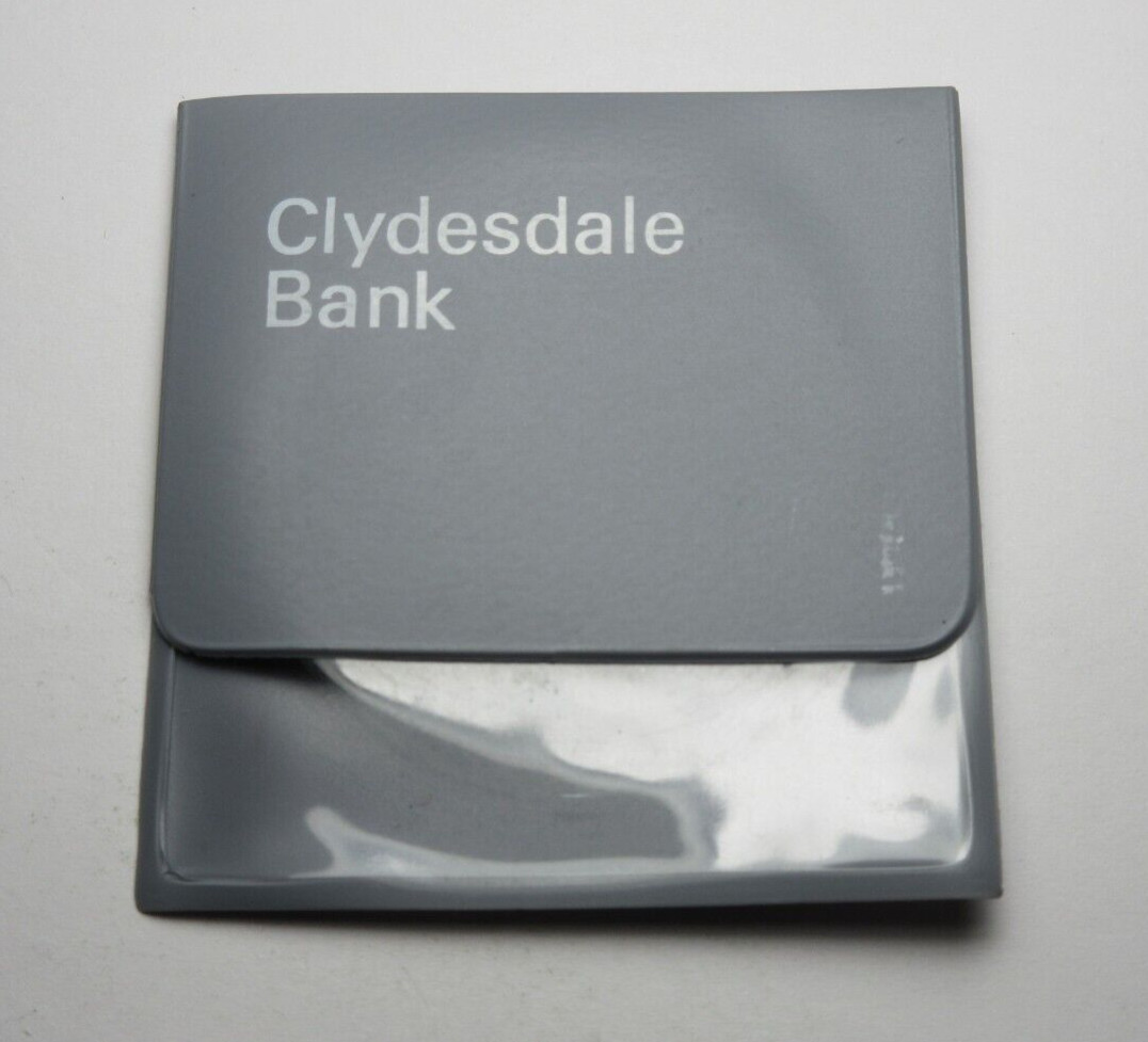 UK Great Britain Clydesdale Bank 2×2 Coin Holder