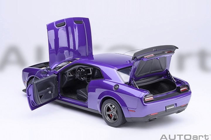 Dodge Challenger SRT Superstock 2023 Plum Crazy in 1:18 scale by AUTOart