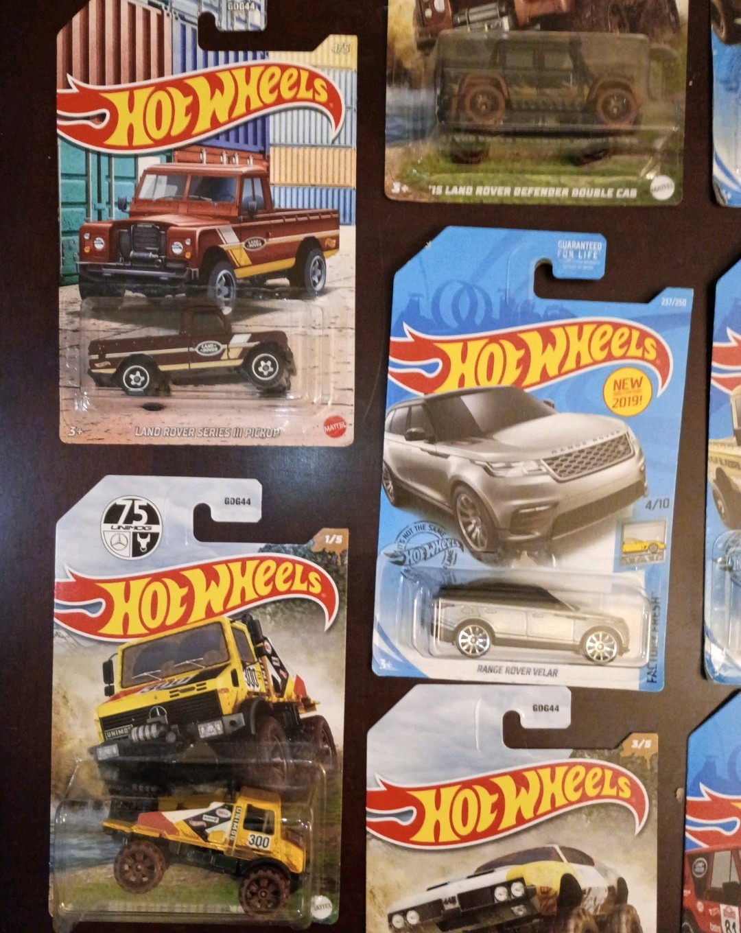 Lot of 12 Hot Wheels Land Rover Range Rover Velar and Jeep Factory Fresh