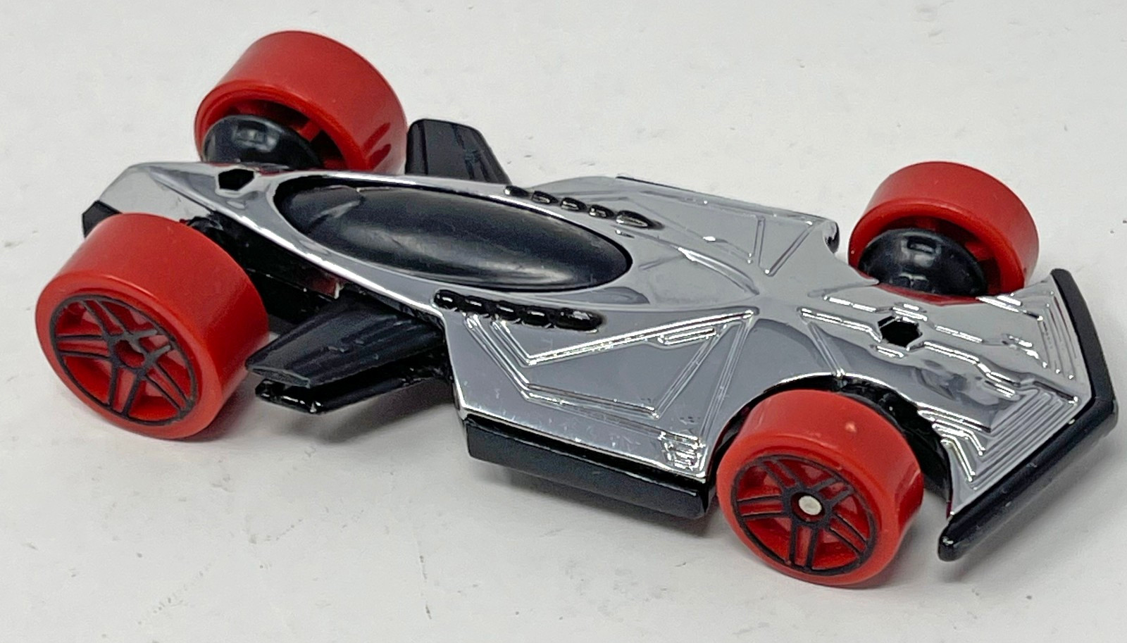 Hot Wheels Battle Force Silver Black Red Saber Car 1:64 Scale Used