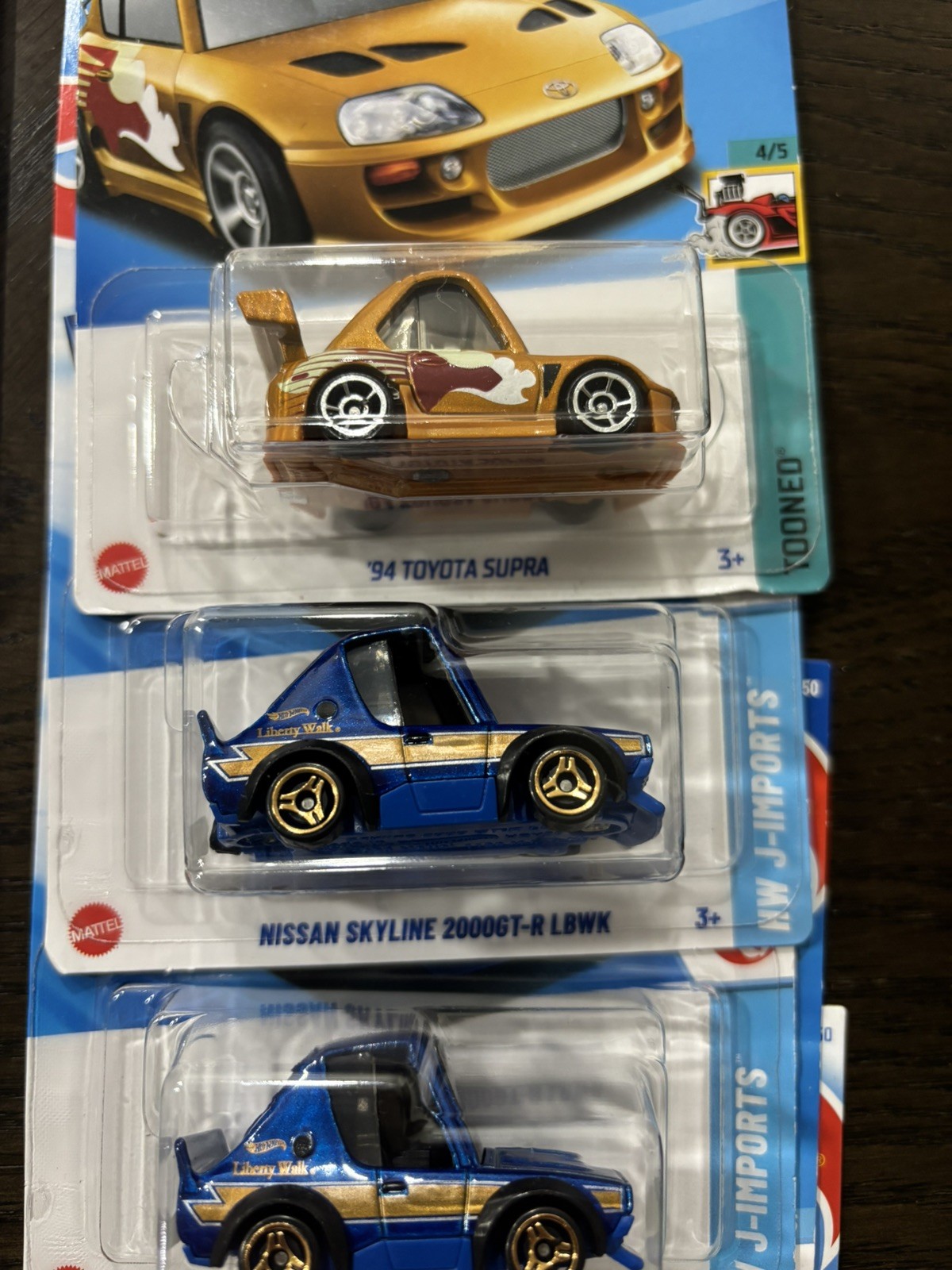 Hot Wheels Tooned Lot of 10 – Fast & Furious Supra Dodge Mazda Skyline