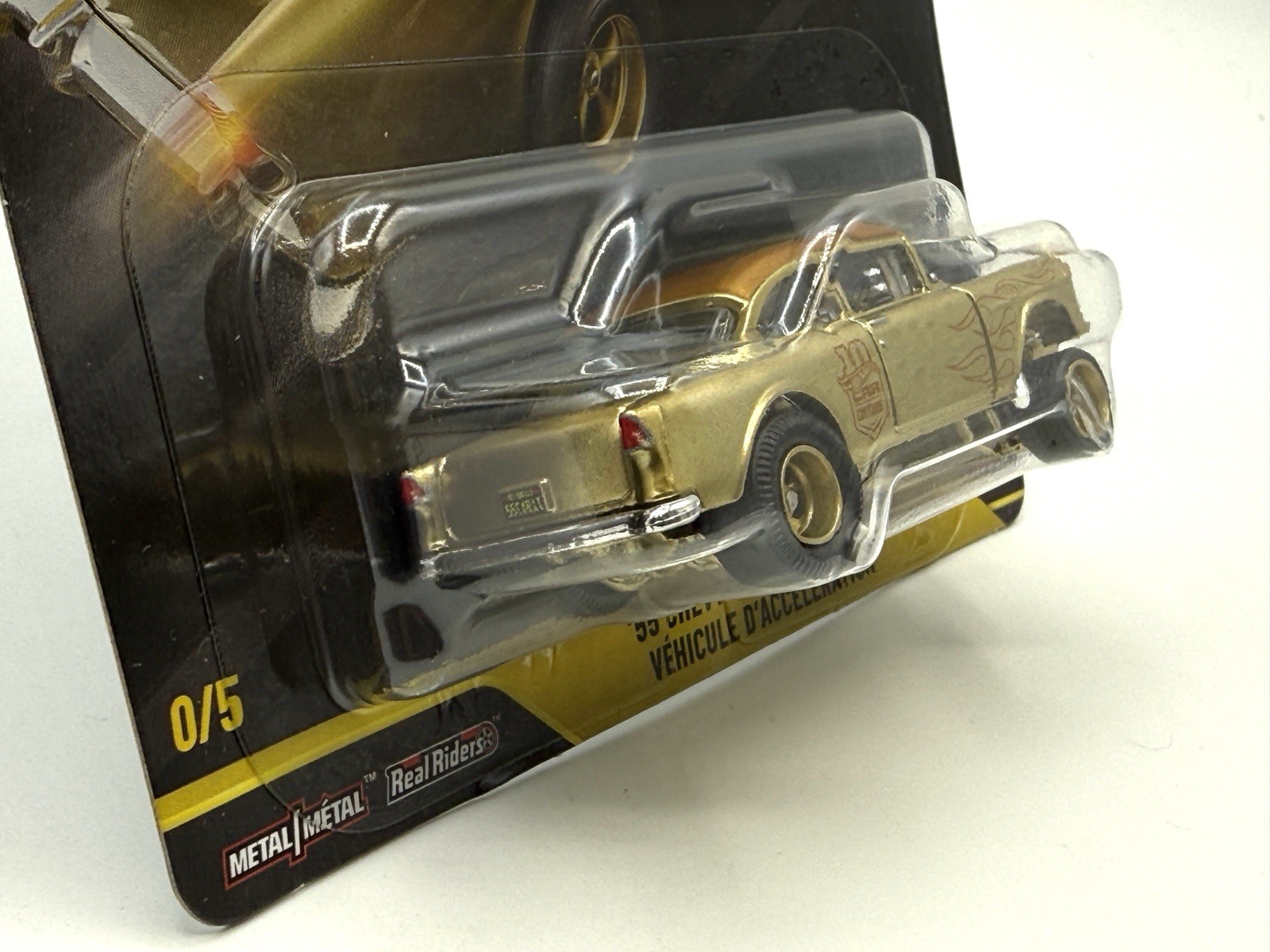 Hot Wheels Car Culture Thrill Climbers ’55 Chevy Bel Air Gasser GOLD Chase