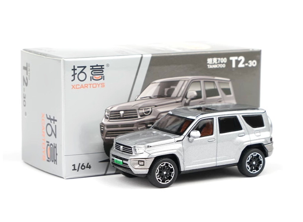 XCARTOYS 1:64 Silver Tank 700 ORV SUV Sports Model Diecast Metal Car