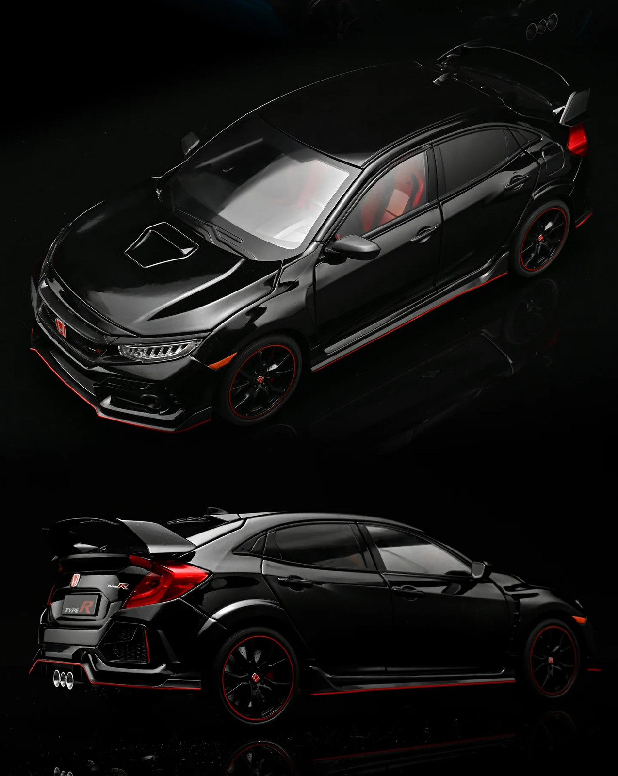 1:18 HONDA CIVIC TYPE-R 2020 Alloy Diecast Car Model Miniature Scale Kid’s Gift