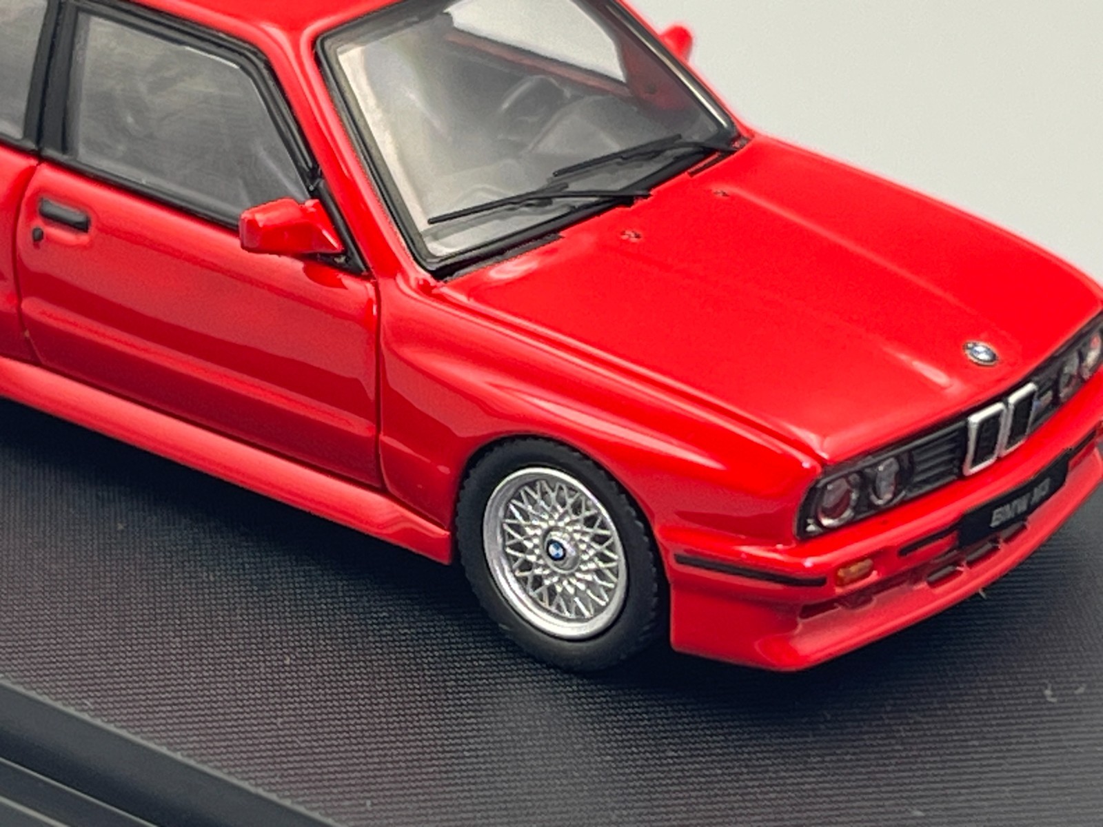 BMW E30 M3 Sport Evolution Red 1/64 scale Mortal Model with case