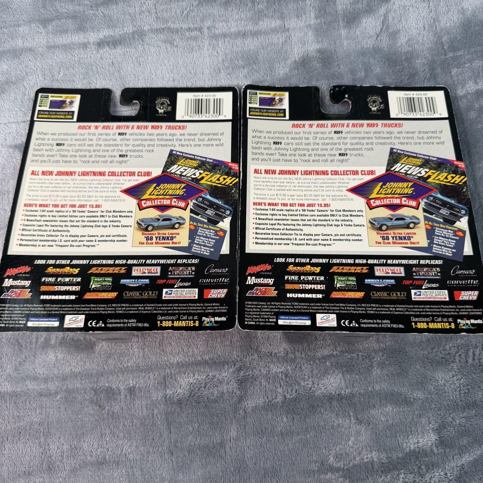 1999 Johnny Lightning Kiss Die Cast Cars 1:64 Scale Set of 2 El Camino NIP B185