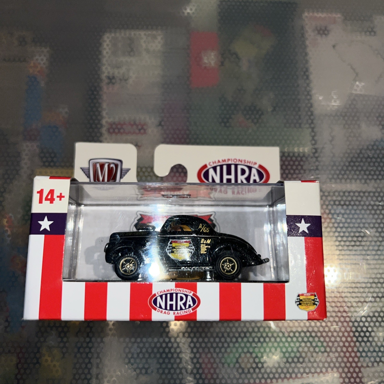 M2 Machines 1941 Willys Coupe Gasser S133 24-129 NHRA