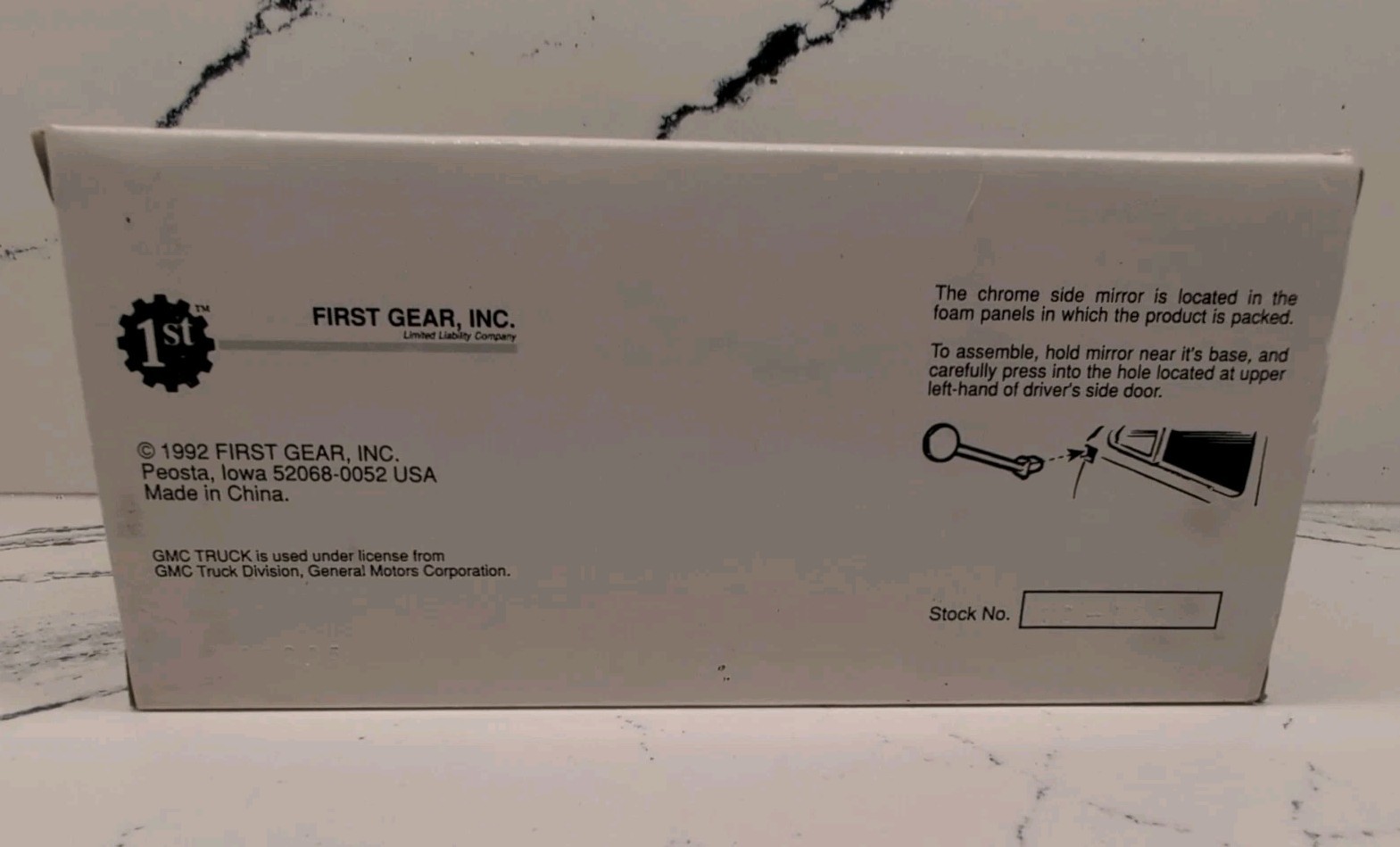First Gear 1992 BURLINGTON TRANSPORTATION CO. 1952 GMC Dry Goods Van # 19-1052