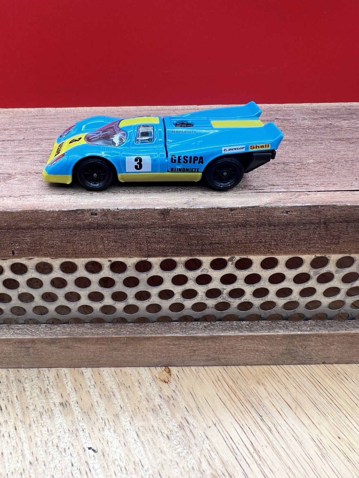 Majorette PORSCHE 917 KH Blue w/Yellow Stripe Loose