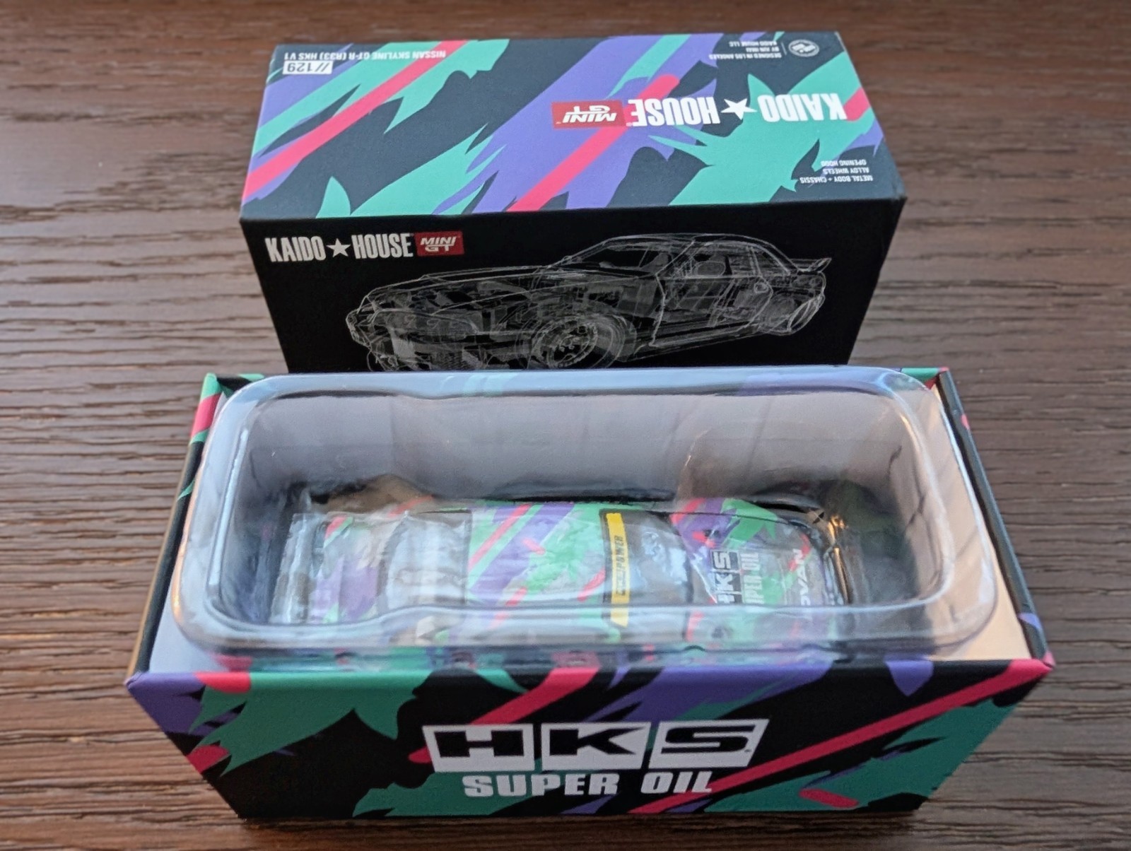 CHASE ! Mini GT x Kaido House 1:64 Nissan GT-R (R33) HKS V1 KHMG129 + SEALED
