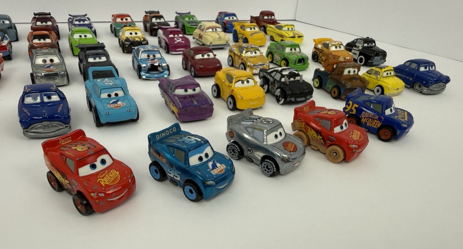 Disney Pixar Cars Mini Racers Diecast Mattel Lot of 39 – 1:87 Scale