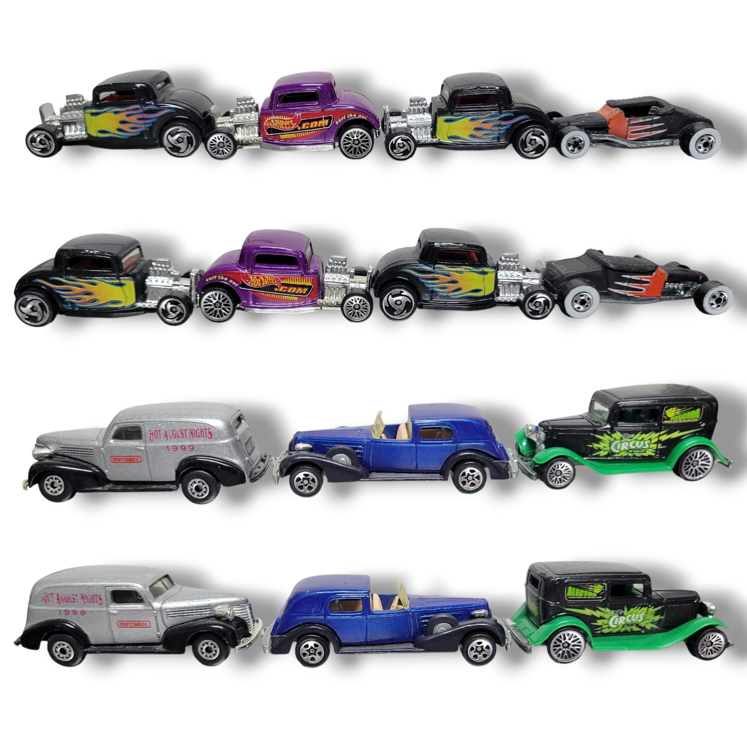 Hot Wheels Custom Hot Rod Lot Of 9 (1979–1998) – Vintage & Classic Die-Cast Cars