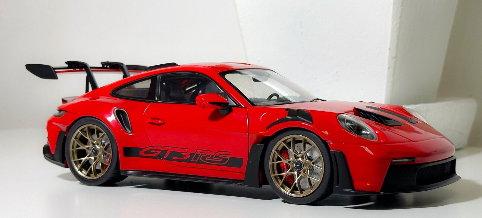 2024 Porsche 911 992 GT3 RS Red in 1:18 scale by Solido